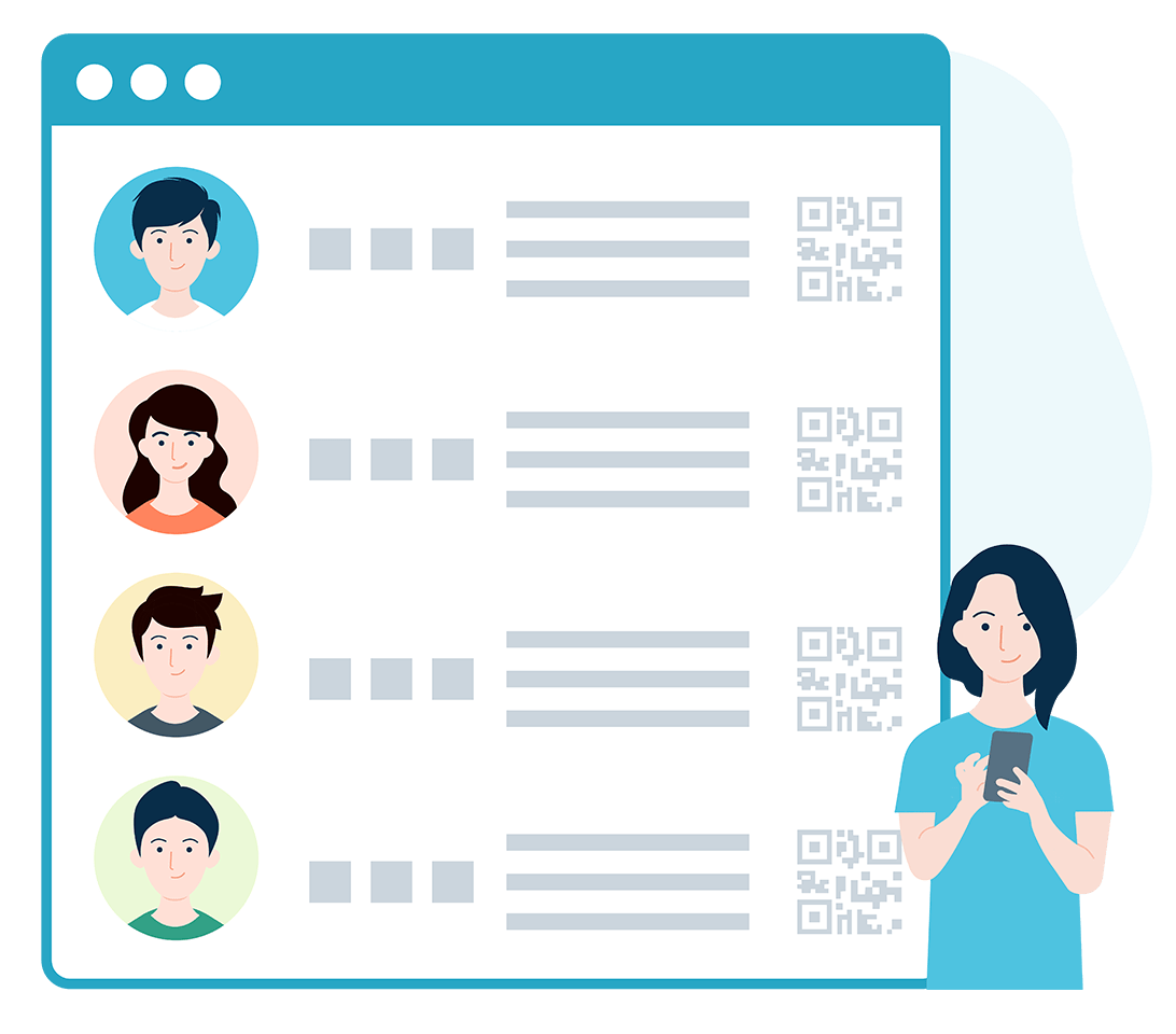 社員の個性を引き出す見える化されたメンバーリスト